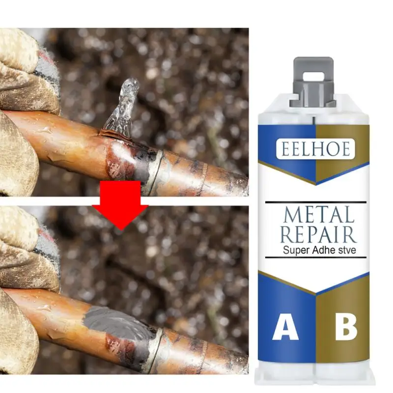 50ml Casting Repair Glue Metal Repair Agent Sticking Cast Iron Tank Water Tank Radiator Crack AB Repair Glue Top Merken Winkel